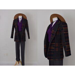 Vintage 90s‎ Wool Plaid Blazer by MICCI USA